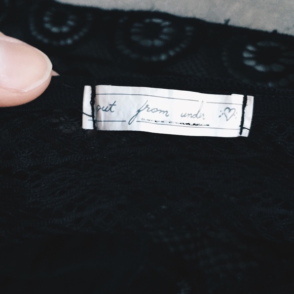 Out from under black lace bralette - Picture 4 of 5